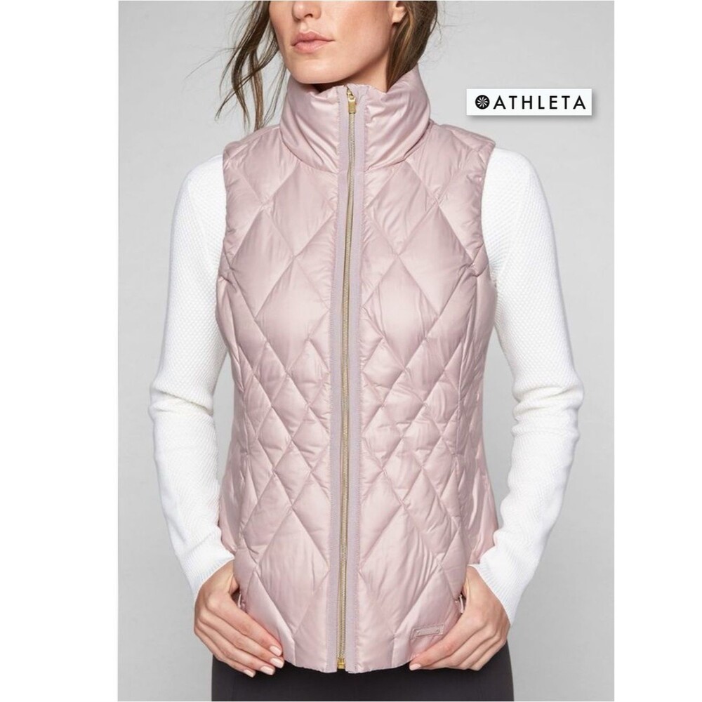 NWT Athleta Responsible Down Vest 842273 Lilac XXS Puffer Outdoor Insulated Warm